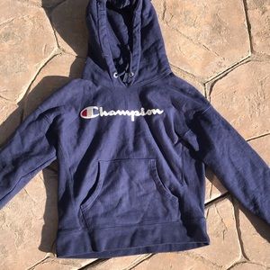 Navy Blue Champion hoodie